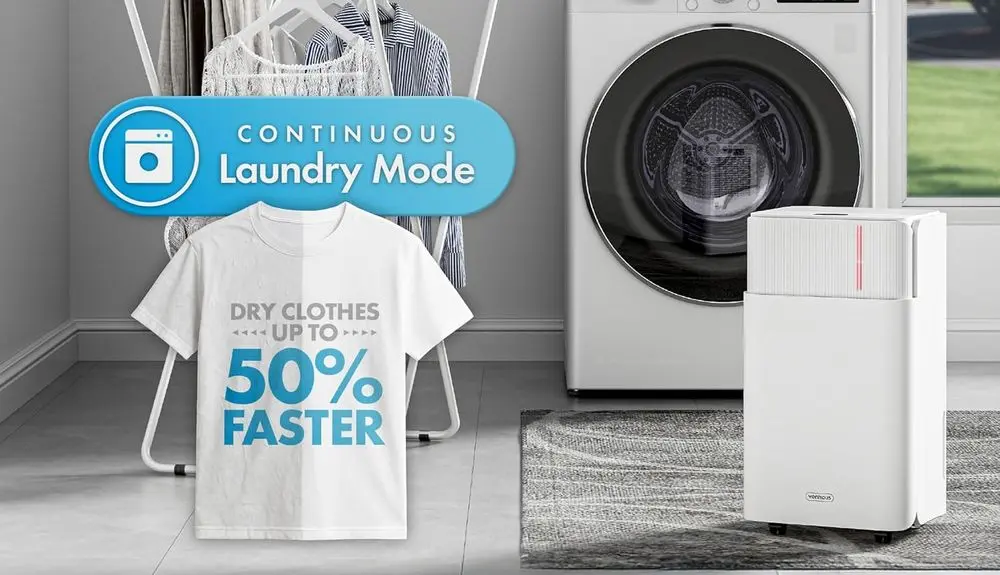 VonHaus Moisture Extraction Dehumidifier In Laundry Zone