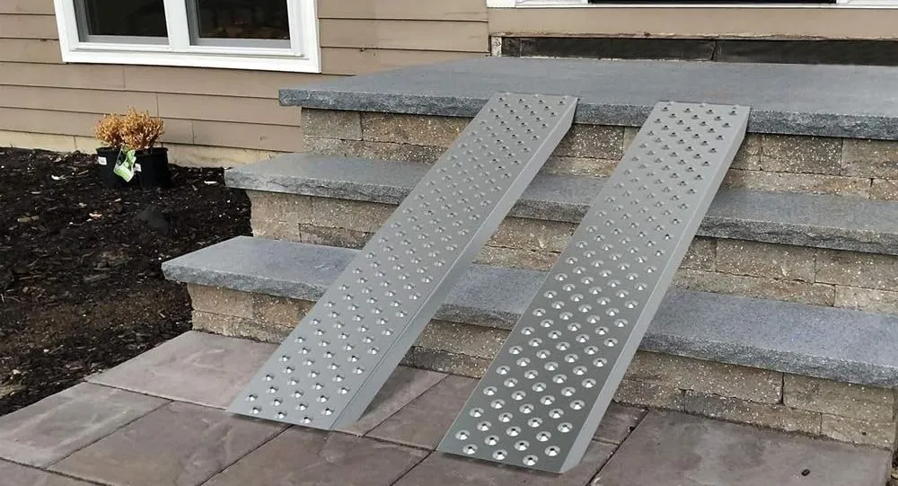 Vounot 2 Heavy Duty Steel Ramps On Stairs