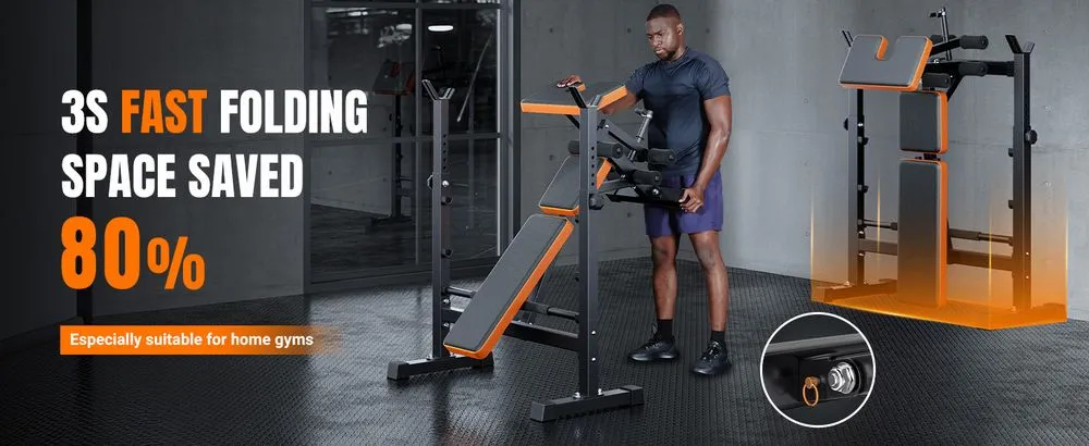 YOLEO Home Gym On Black Flooring