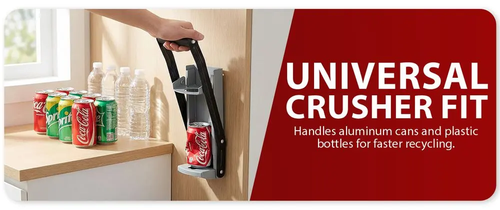 ZENO Heavy Duty Can Crusher On Wall