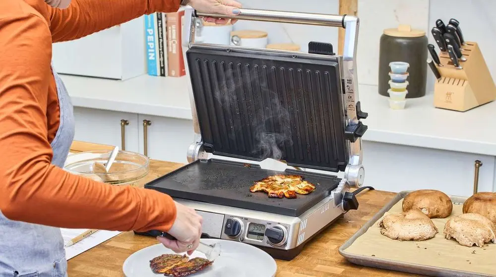 Electric Tabletop Grill Indoor With Bread