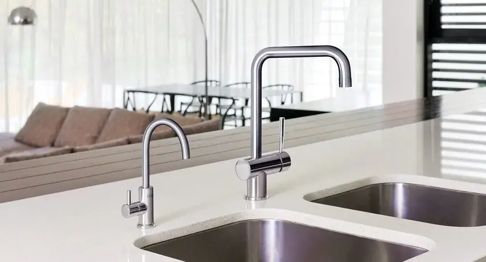 Filter Tap In Kitchen From Steel