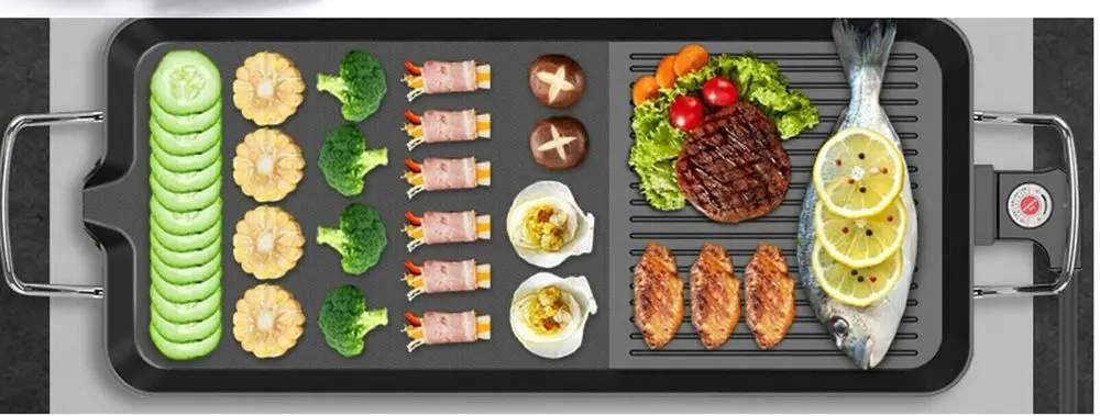 Cooktop With Teppanyaki Plate Meat & Fish