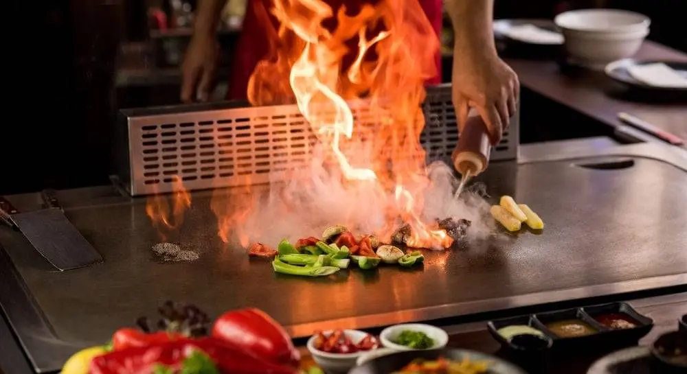 Teppanyaki Grill Plate High Flames