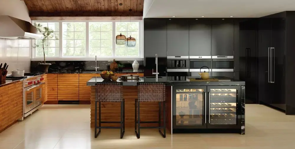 Bottle Cooler Fridge Black Frame