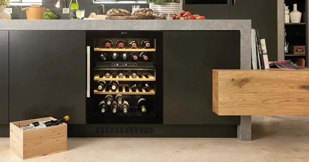 Wine Cooler Cabinet In Kitchen