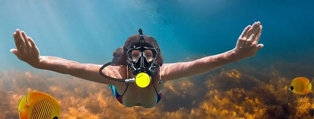Full Face Snorkel Mask In Sea
