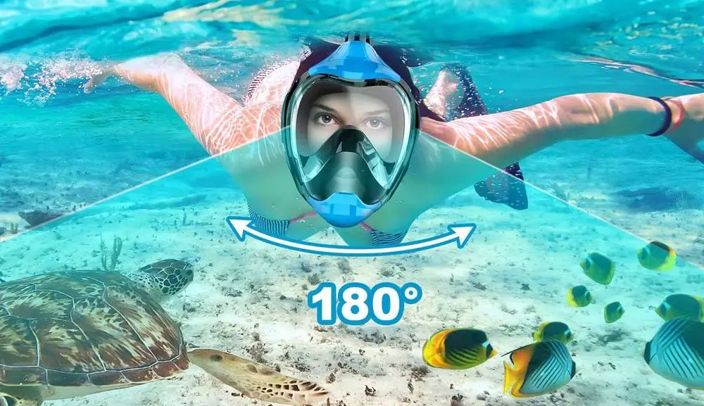 Wide View Dive Mask In Black