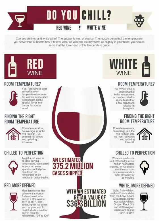 Wine Chilling Guide Infographic