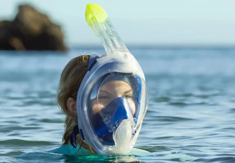 Full Face Snorkel Mask In Sea