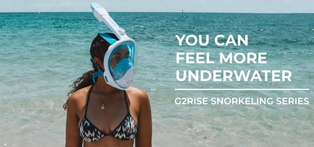 G2RISE Anti-Fog Full Face Mask Snorkel Series