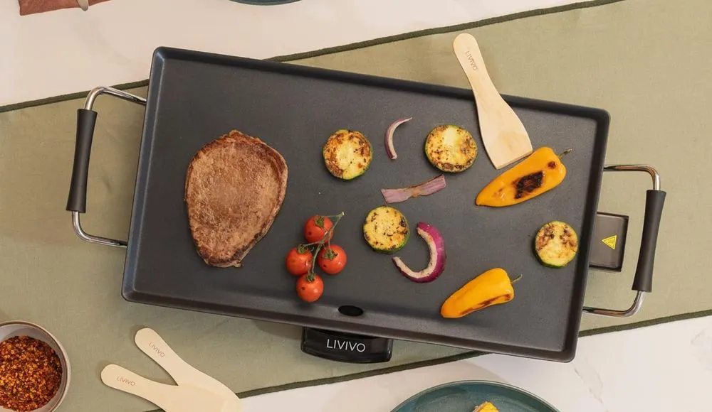 LIVIVO 2000W Tabletop Teppanyaki Hot Plate Grill
