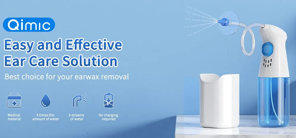 Qimic Ear Irrigation Flush Cleaning Kit With Spray