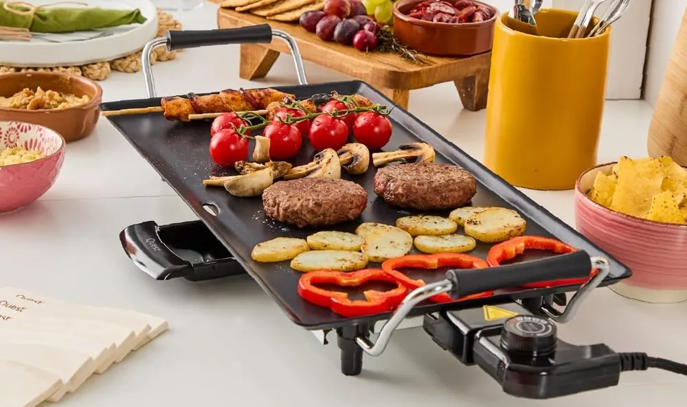 Quest Big Tappanyaki Hot Plate Grill With 2 Handles