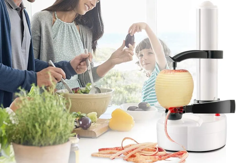 ParaCity Electric Auto Potato Peeler In Black & White