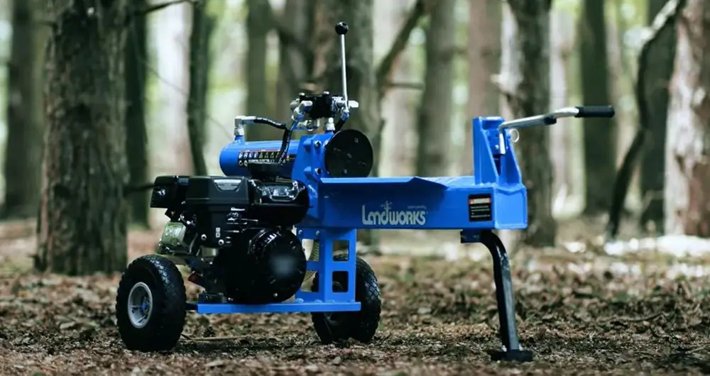 Kinetic Log Splitter On Ground