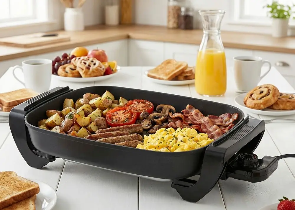 Large Electric Skillet With Bacon