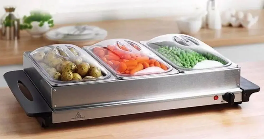 Electric Buffet Food Warmer & Potatoes