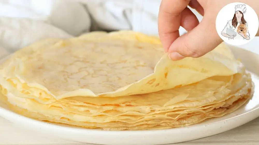 Crêpes On White Plate Stacked