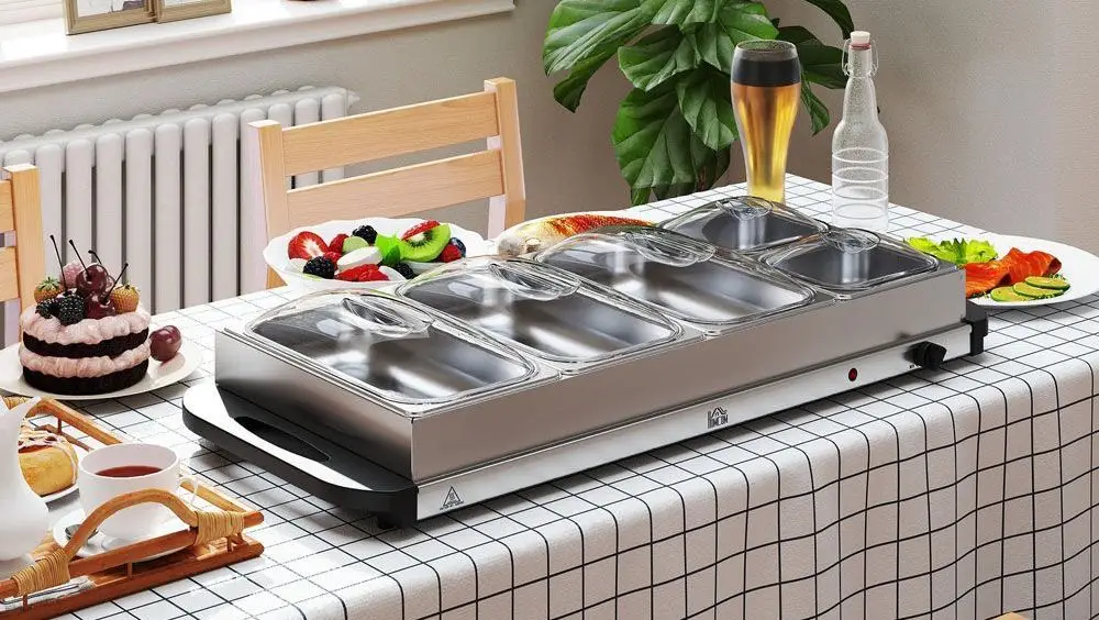 Electric Plate Warmer On Table