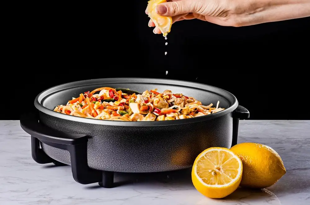 Big Deep Frying Pan Circular Style