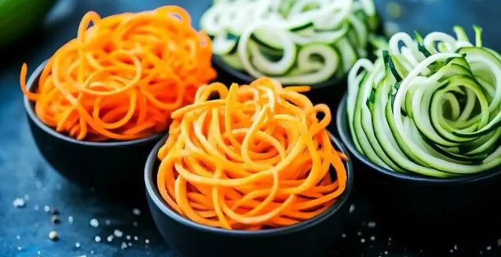 Vegetable Spirals In Colours...
