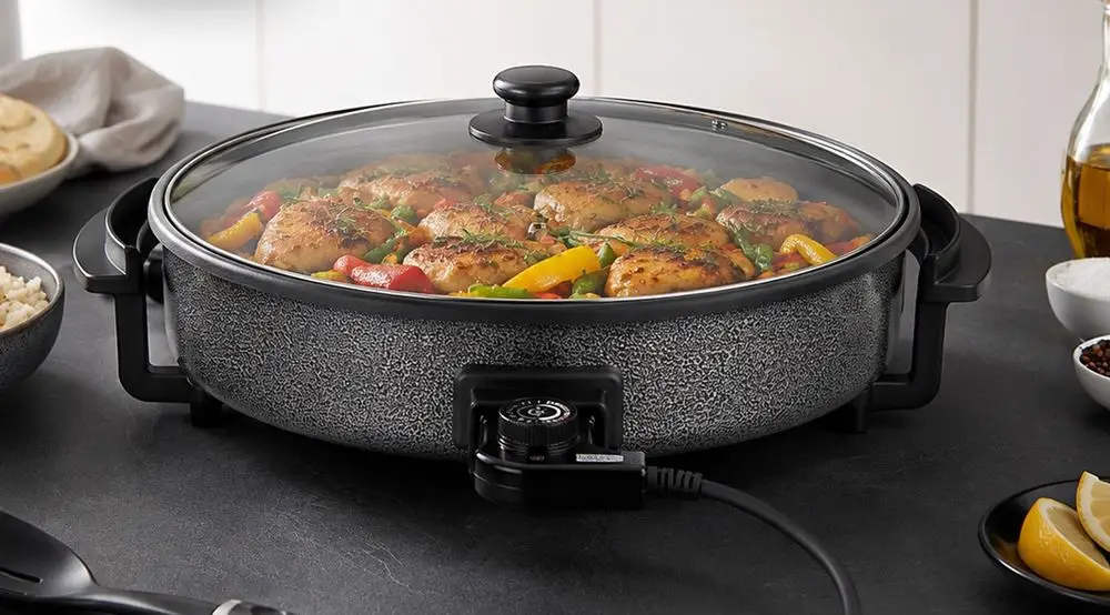 Stainless Steel Electric Frypan & Stew