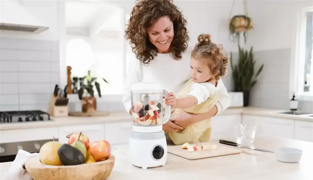Food Steamer Blender In White