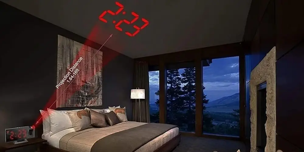 Projectable Alarm Clock Temperature