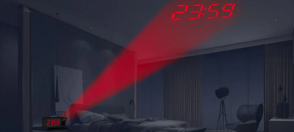 Clock That Projects Time On Ceiling