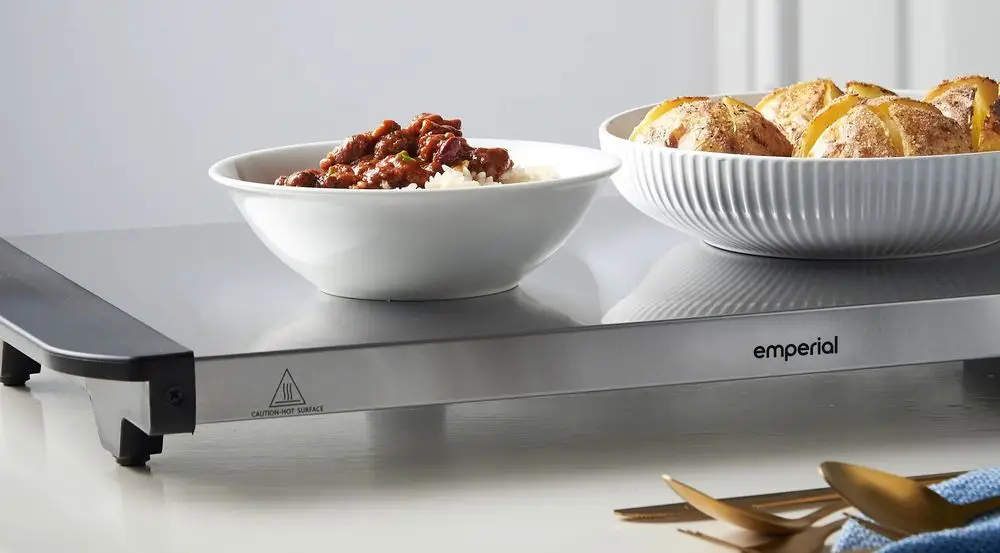 Hotplate Food Warmer In Polished Steel