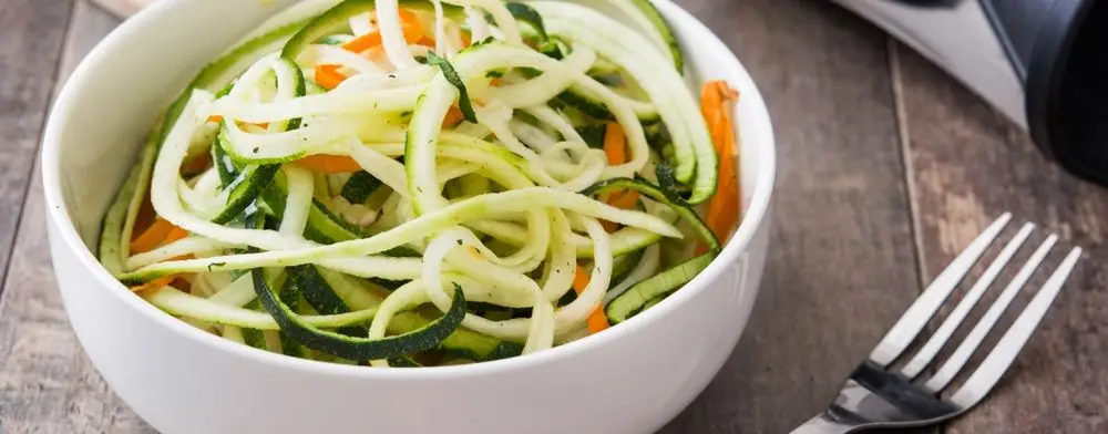 Spiral Veggies & White Bowl