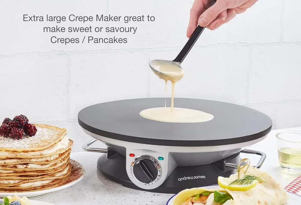 Andrew James Non-Stick Crêpe Maker With Dial