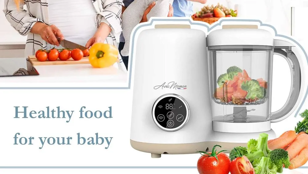 Avec Maman Baby Food Processor In White
