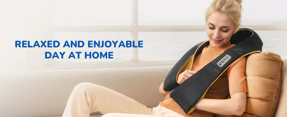Cotsoco Shiatsu Massager Machine In Orange Black