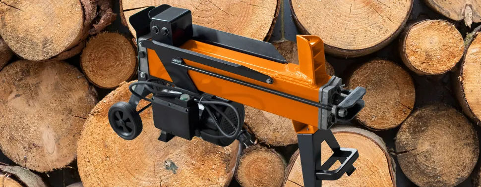Lazy-Log Electric Firewood Splitter With 2 Wheels. Electric Log Splitter Firewood Machines.
