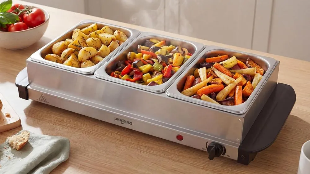 Progress Big Electric Buffet Server With Handles