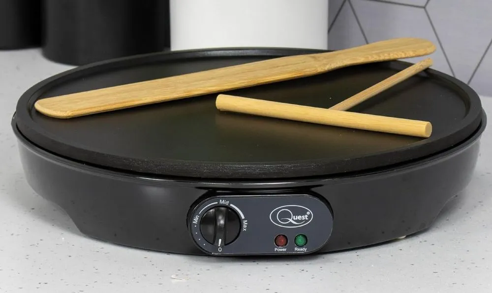 Quest Extra Large Black Electric Crêpe Machine