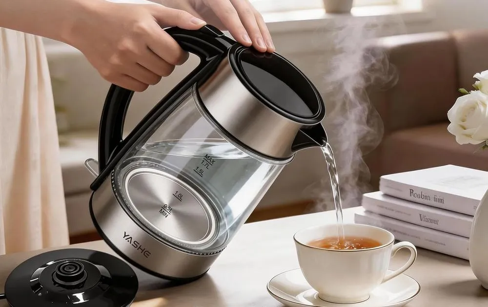 YASHE Electric Glass Kettle 2200 Watts Power