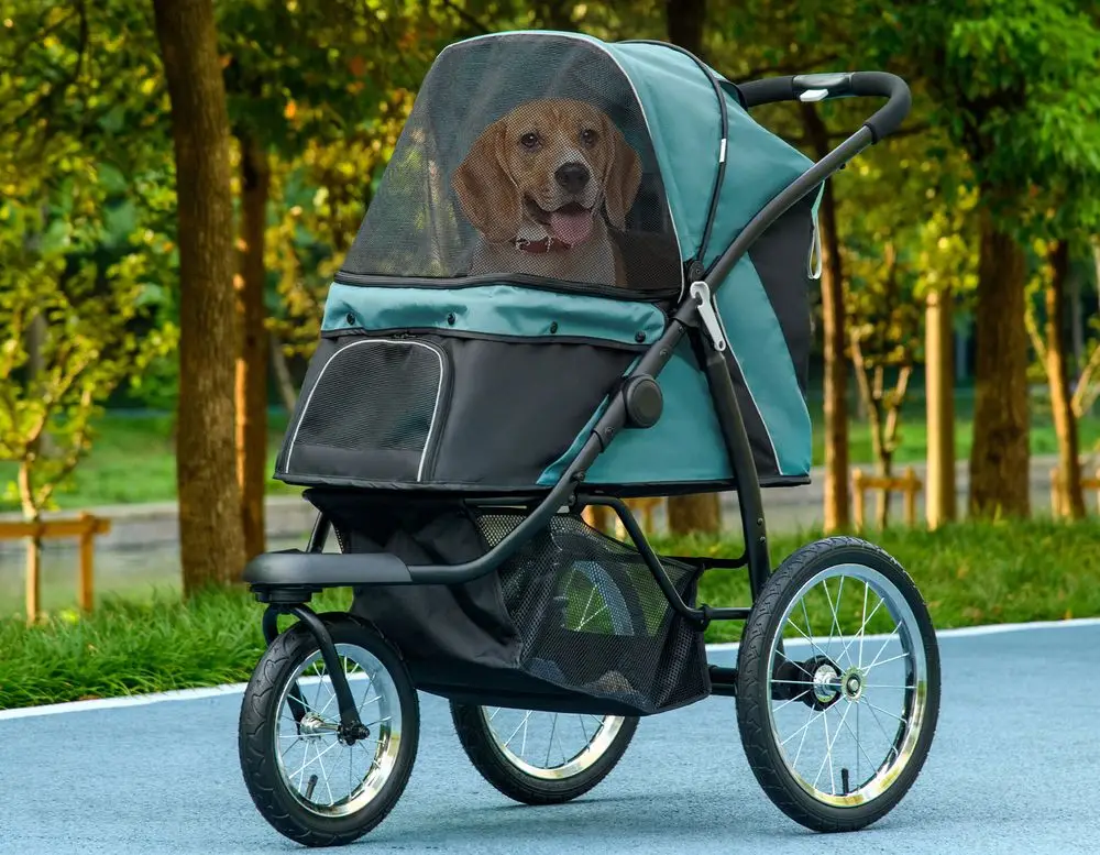 3-Wheel Dog Pram In Blue From Best Dog Stroller Pushchair Top 7 Recommendations Page.
