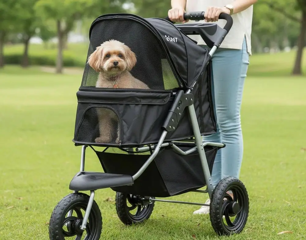 Dog Pram For Small Dogs 3 Wheels