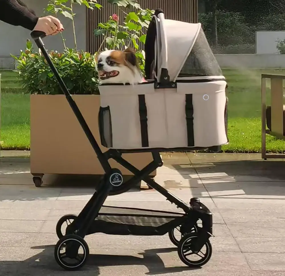 Pet Stroller For Medium Dogs In Pink