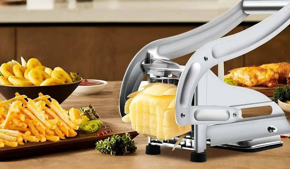 Heavy Duty Chip Cutter With Lever. Best Potato Chipper Machines & Chip Slicers Page.