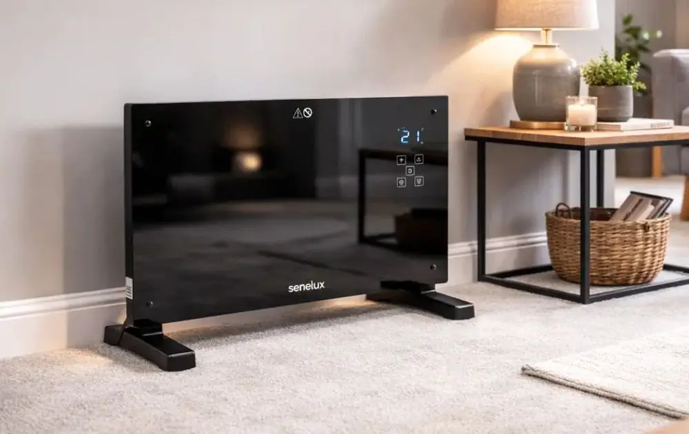 Infrared Mirror Heater On Carpet
