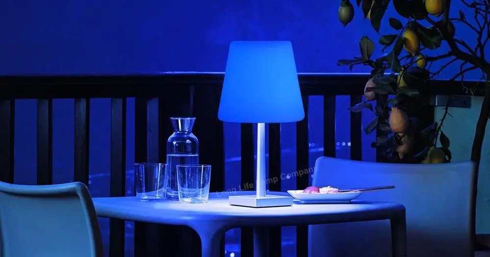 Coloured LED Light Bulb In Blue