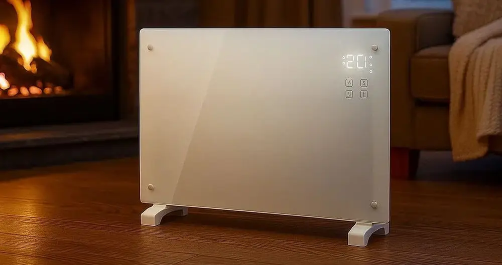 Smart Glass Panel Heater With Temperature
