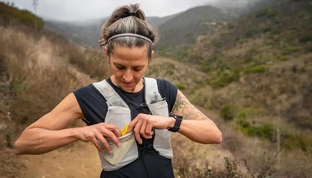 Women's Running Vest For Hydration In Grey