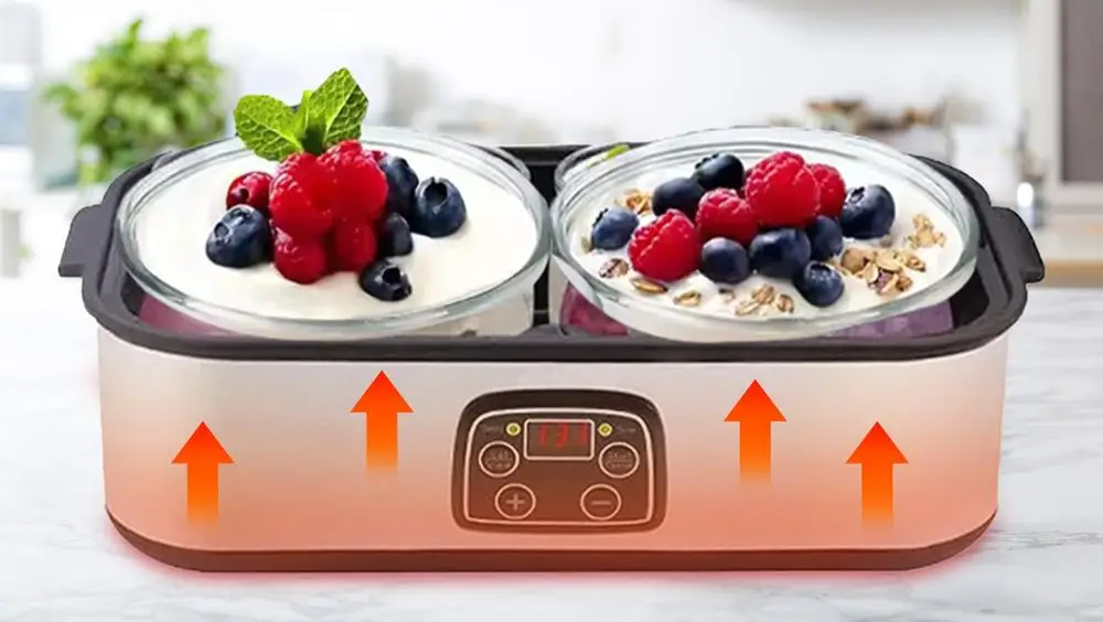 Frozen Yogurt Blending Machine With Berries