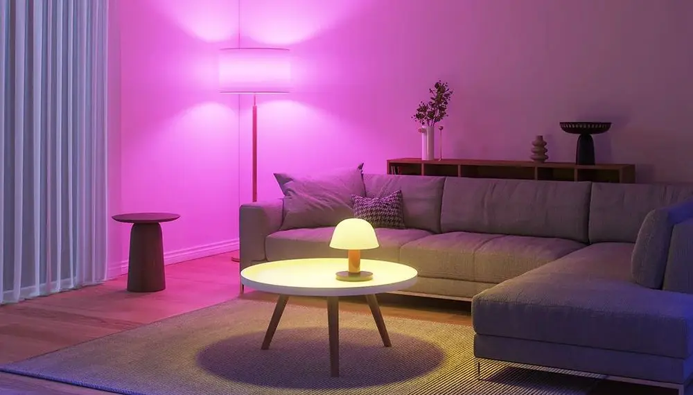 Coloured Lamp Bulb In Yellow