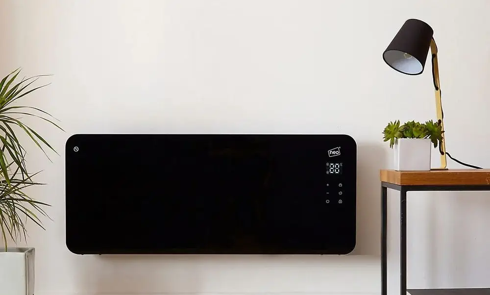 Low-Energy Electric Panel Heater In Black